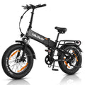 VARUN Folding Electric Bike for Adults - Peak 500W Fat Tire Electric Bike with 48V 13Ah Anti-Theft Battery - Full Suspension Ebike for All Terrains Up to 25+MPH, 60+ Miles