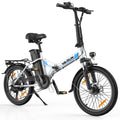 VARUN Electric Bike - Peak 500W Folding Ebike for Adults Up to 40 Milese Electric Bicycle Commuter for Women &  20MPH, 48V Removable Lithium-Battery, Stylish 20