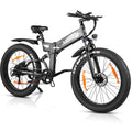 VARUN Electric Bike for Adults - Peak 500W Folding Electric Bike for Adults with 48V Anti-Theft Battery - Full Suspension Ebike for All Terrains Up to 25+MPH，60+ Miles