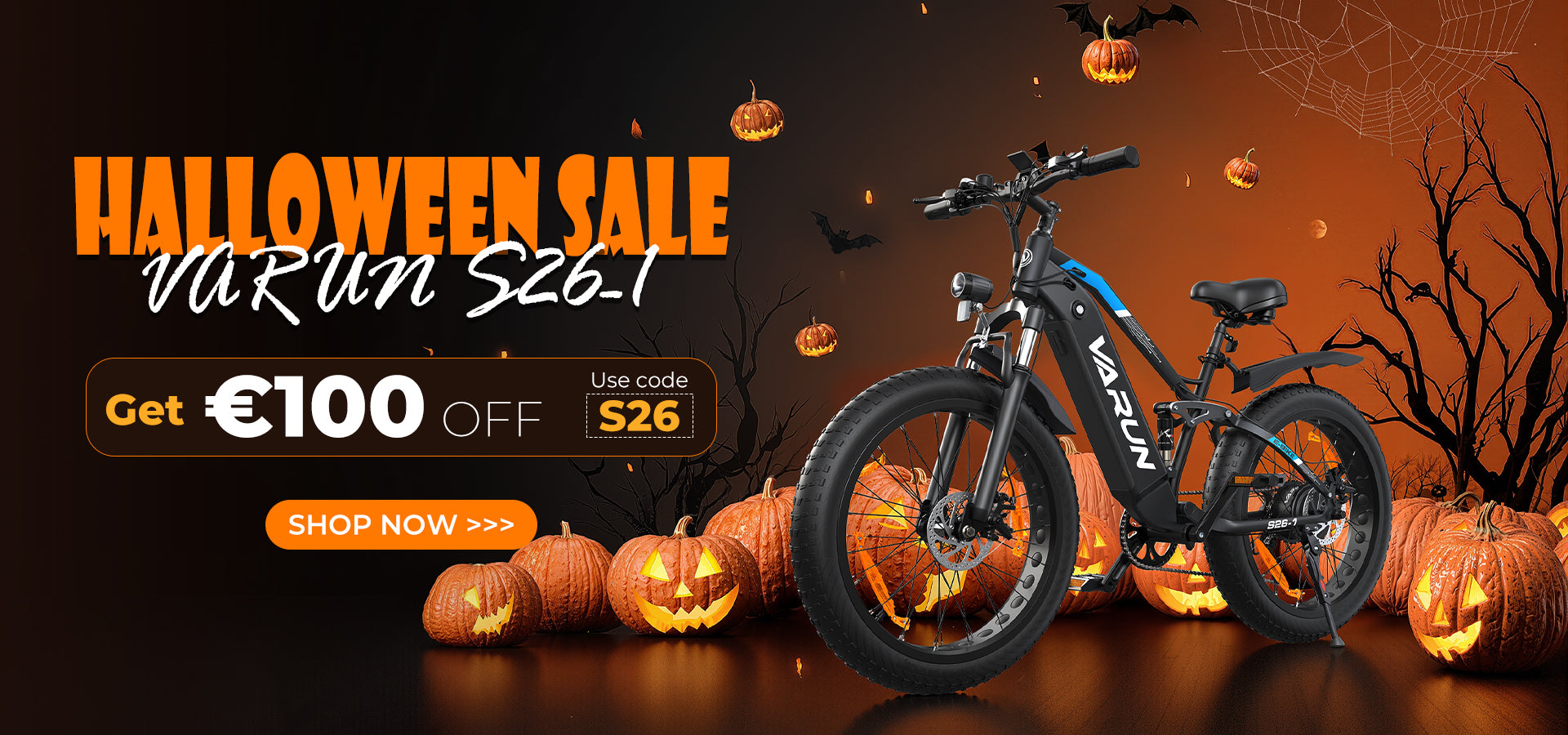 Get €100 off for halloween sale